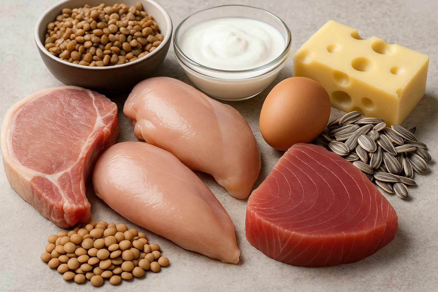 Los alimentos ricos en cisteína incluyen carnes magras, pescado, huevos, lácteos, legumbres y cereales integrales, según datos de la USDA (Imagen Ilustrativa Infobae)