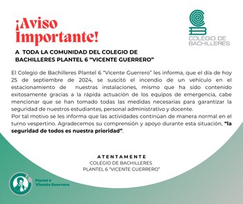 (Facebook/Colegio de Bachilleres Pl. 06