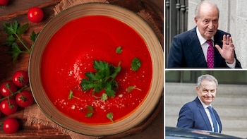 La receta de gazpacho y langostinos que conquistó a Zapatero y al rey Juan Carlos I (Montaje Infobae)