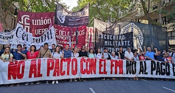 Marcha de la izquierda contra el FMI