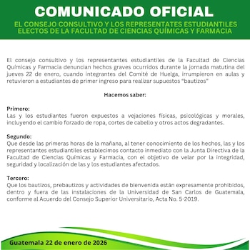 El consejo de estudiantes de