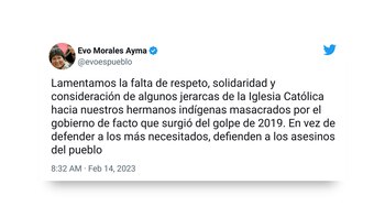 El mensaje de Evo Morales