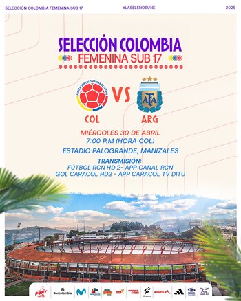 Afiche del partido de la