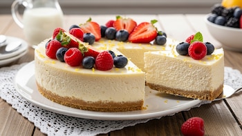Tarta de queso sin horno y sin azúcar: la receta ligera que sorprende por su sabor