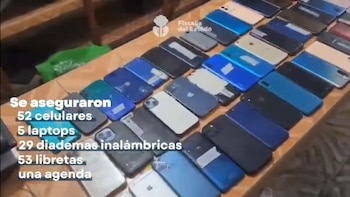 Parte de lo decomisado en