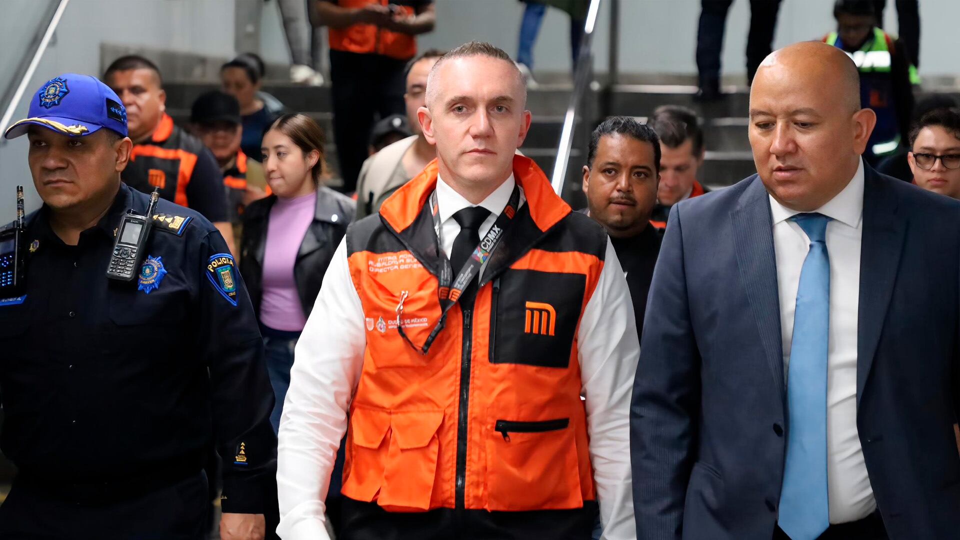 El director General del Metro de la Ciudad de México, Adrián Rubalcava, realizó un recorrido en las instalaciones del transporte público capitalino. Crédito: X/@AdrianRubalcava.