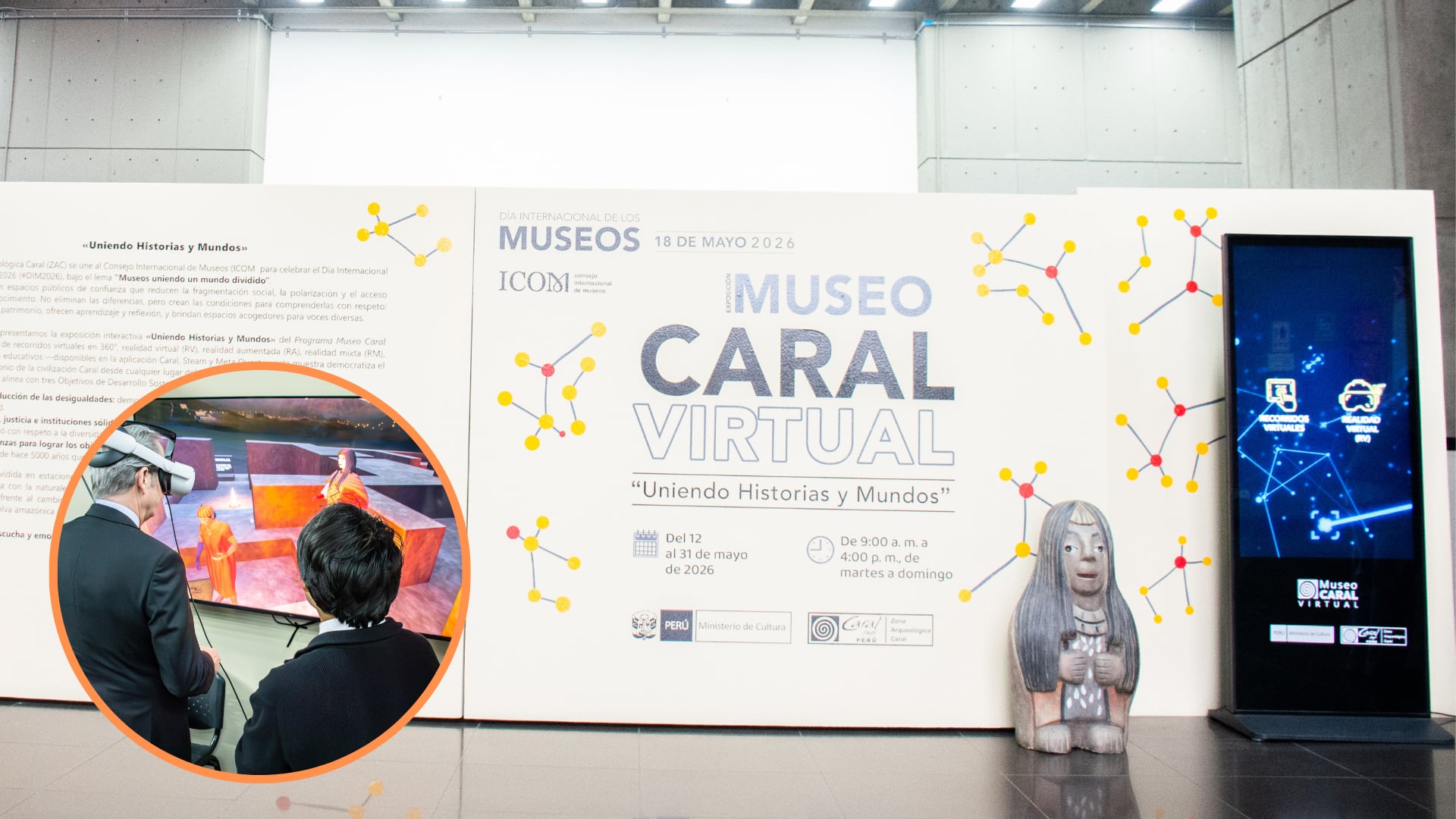 Caral llega al mundo digital: exposición gratuita en Lima usará realidad virtual y juegos para difundir patrimonio arqueológico