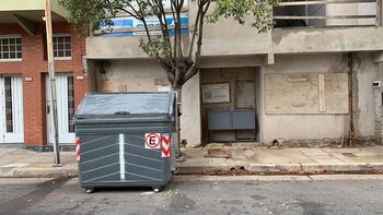 El contenedor en Olof Palme