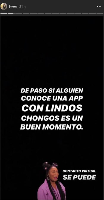 Jimena Barón utilizó las redes