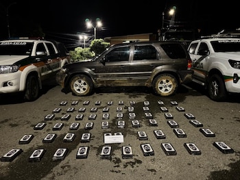La camioneta fue abandonada luego