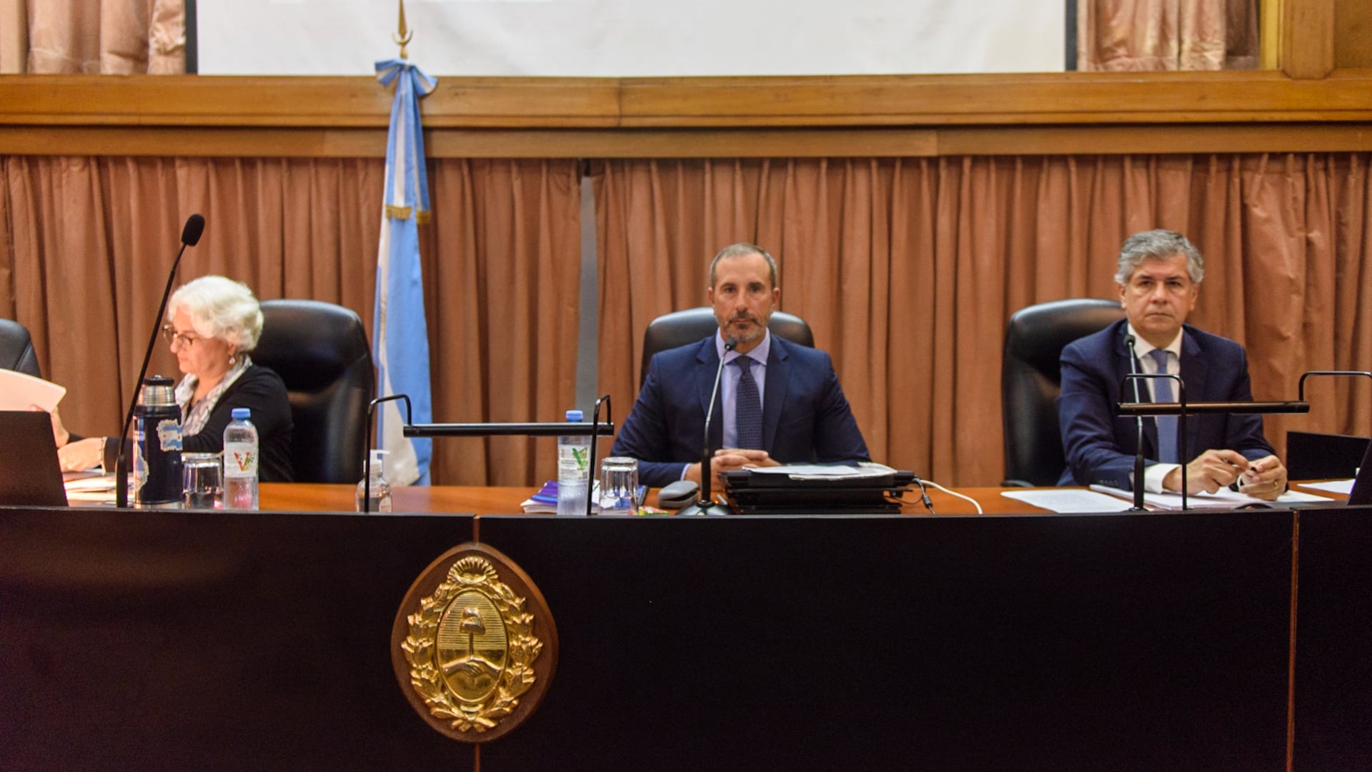 Los jueces María Gabriela López Iñiguez, Jorge Luciano Gorini y Néstor Guillermo Costabel