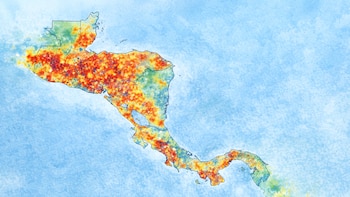 Detectan 7,300 focos de calor en Centroamérica en un solo día, según Observatorio