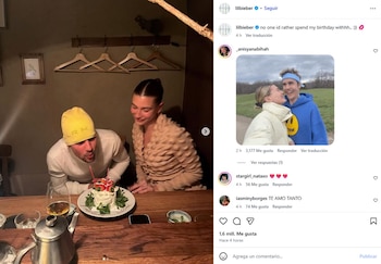 La pareja optó por una