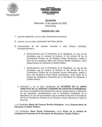 El nombramiento será discutido por