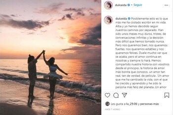 Mensaje de Dulceida sobre el