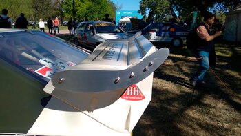 Otro ángulo del alerón trasero