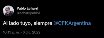 Pablo Echarri se expresó luego