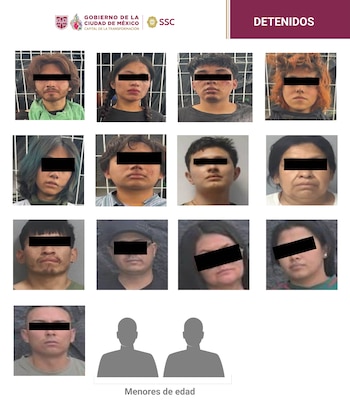 Se reportó la detención de 19 perasonas durante el operativo. (SSCCDMX)