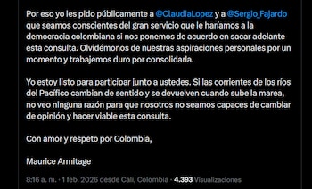 El candidato presidencial Maurice Armitage