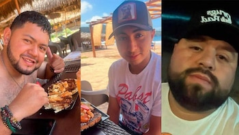 José Isaías, y los hermanos Santiago y Enrique Sánchez Rodríguez vacacionaban en Mazatlán por un cumpleaños de fin de semana y ya iban de regreso a su natal San Juan del Río, Querétaro cuando desaparecieron en el municipio de Concordia donde el cuerpo de Isaías fue encontrado recientemente Foto: Facebook familiares de los desparecidos