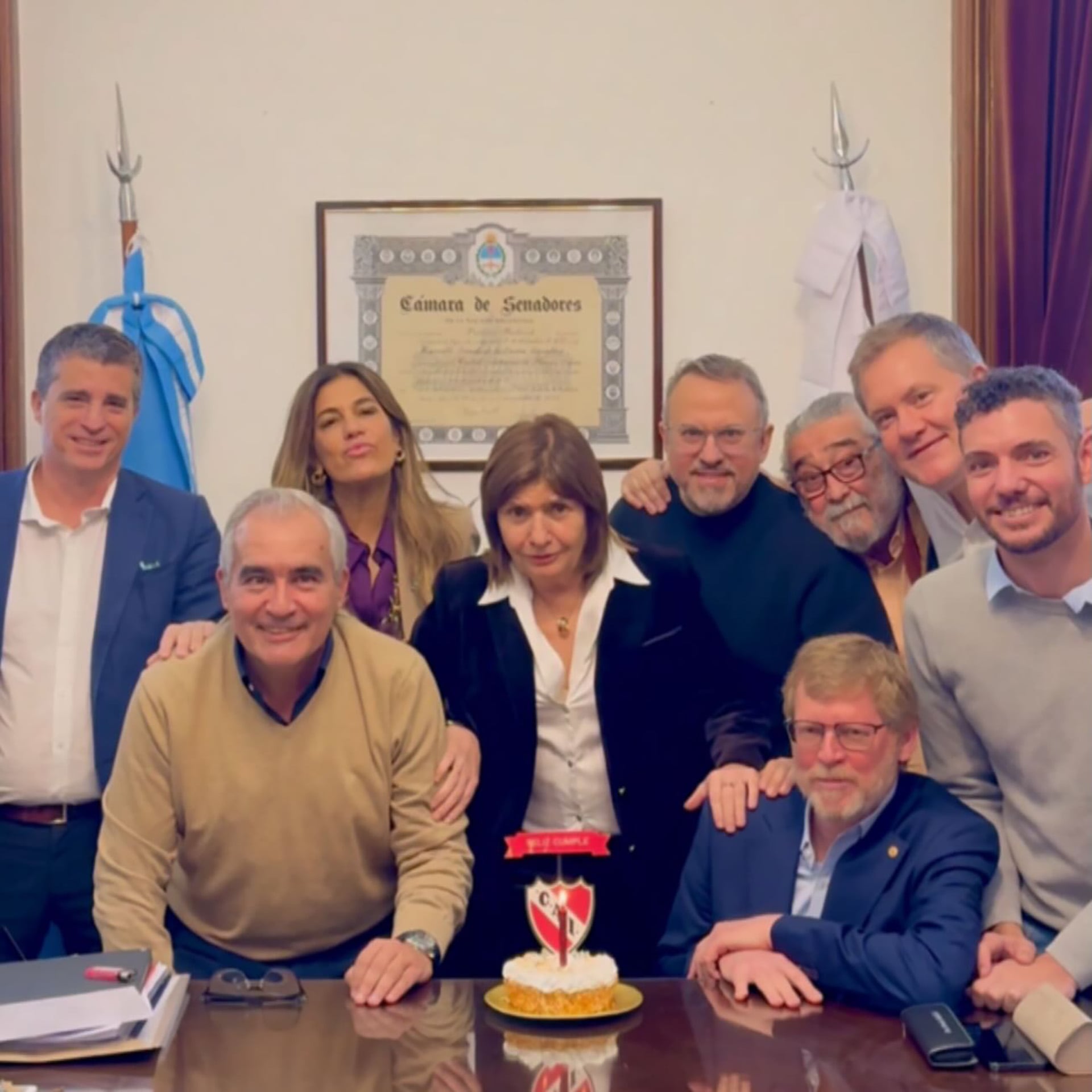 Patricia Bullrich, Pablo Walter, Diego Valenzuela y otros referentes que integran el espacio de la senadora nacional