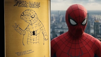 Un póster de Spider-Man dibujado a mano, una nota de disculpa y un fenómeno viral que se ganó el corazón de los fanáticos