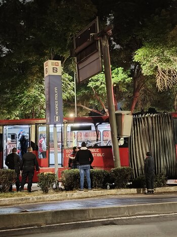 Se registró un accidente en