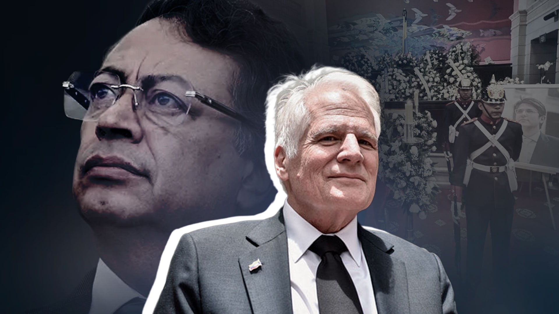 Miguel Uribe Londoño afirmó que Gustavo Petro sabía que Miguel Uribe Turbay sería víctima de un atentado en Colombia - crédito Prensa Miguel Uribe/Presidencia/montaje Jesús Aviles/Infobae Colombia