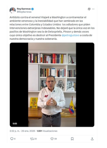 Con este mensaje en las