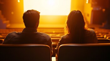 Una pareja presente en el cine logró salir ilesa después de que el hombre alertara del desplome. (Imagen Ilustrativa Infobae