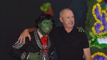 Michael Keaton ante los medios