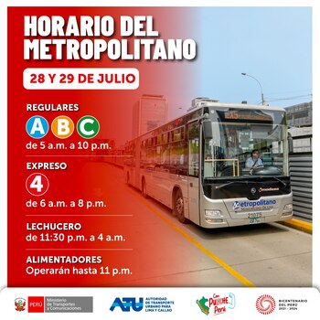 Estos son los horarios de