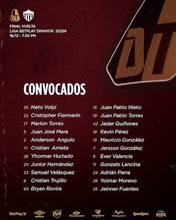 Estos son los convocados de