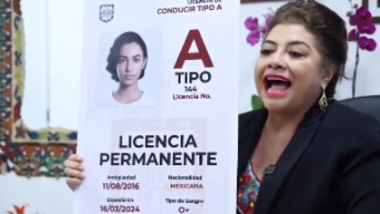 Clara Brugada propone el regreso de la licencia para conducir permanente en la CDMX