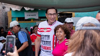 Martín Vizcarra en Santa Anita.|