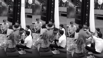 El altercado entre Alejandro Estrada y Eidevin López llevó a la intervención de la producción y puso en duda la permanencia de ambos en el reality -crédito @lacasadelosfamososcolombia1/ Instagram