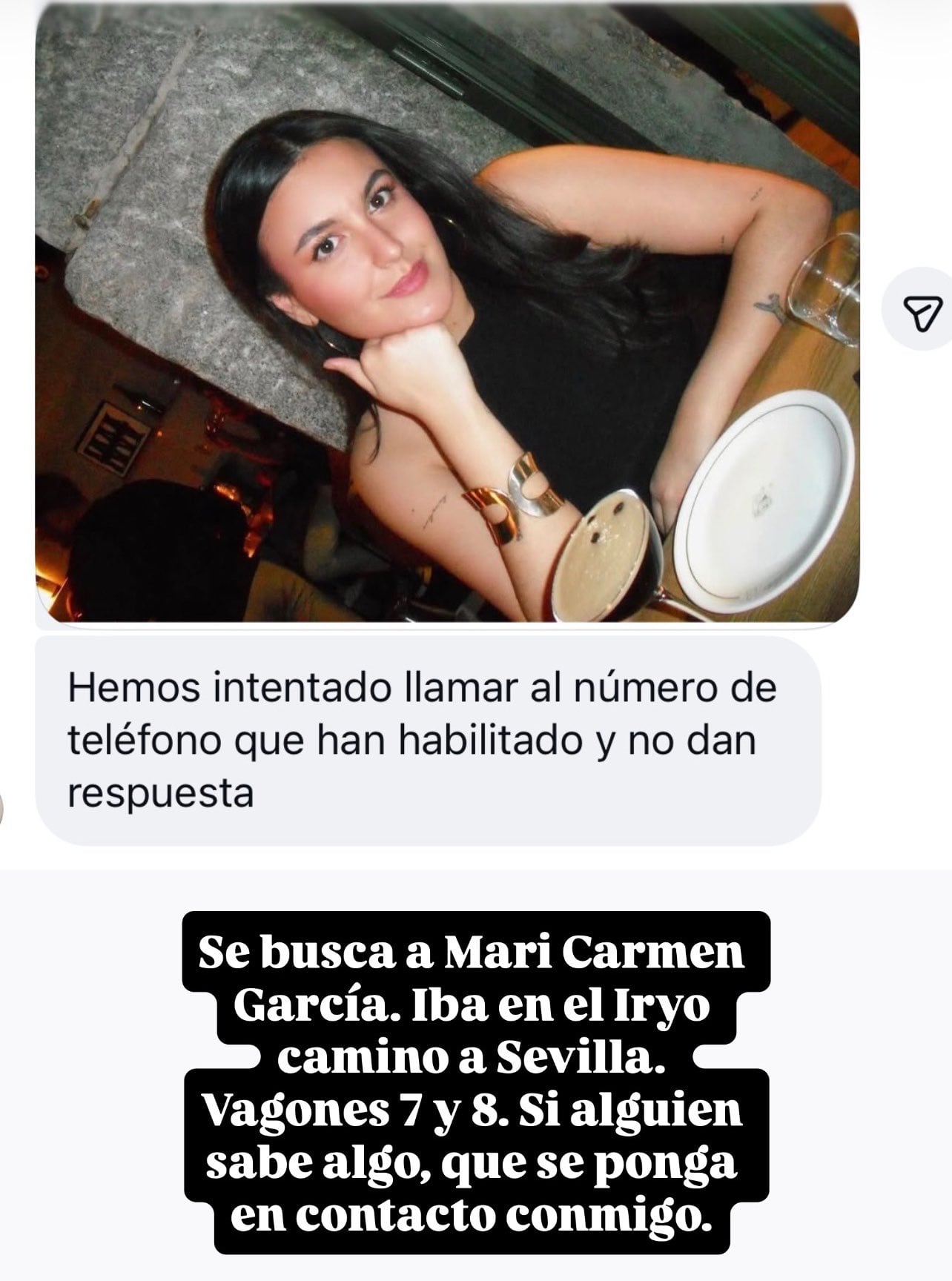 Buscan a Mari Carmen García. (@bebi_fernandez/X)