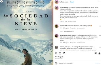 Publicación de Lucho Cáceres sobre