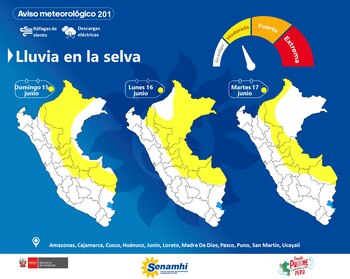 La Selva soportará intensas lluvias