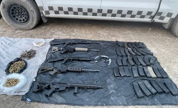 Guardia Nacional encuentra armas escondidas en un parque natural de Zacatecas