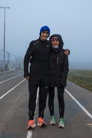 Eulalio y su novia Ariela