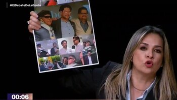 Durante el debate, la candidata