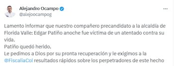 Twitter Alejandro Ocampo.