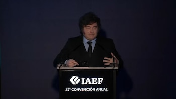 Javier Milei habla en la 47° Conferencia Anual del IAEF en Misiones