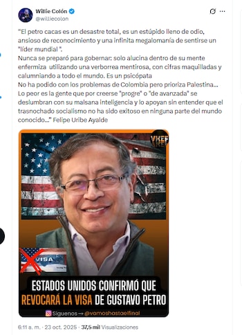 El cantante Willie Colón adoptó