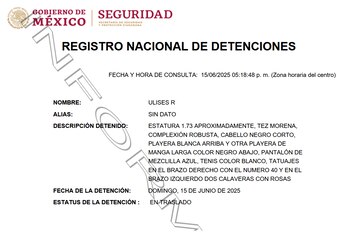 La detención fue realizada el