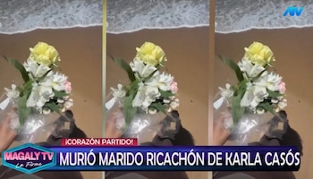 Karla Casós deixada pela viúva: assim expressou a morte de Bart Zickson após um ano de silêncio. Captação: Magaly TV La Firme.