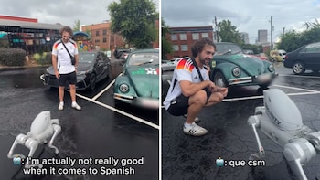 Tiktoker enseña a un perro robot la famosa mentada contra el América y el video explota en redes