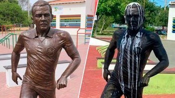 La estatua de Dani Alves