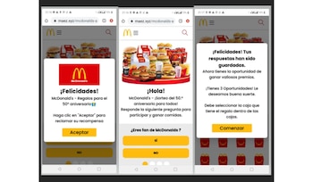 El enlace redirige al usuario